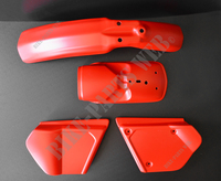 Cover, full plastics set red Honda XL125S, XR125, XL185S
